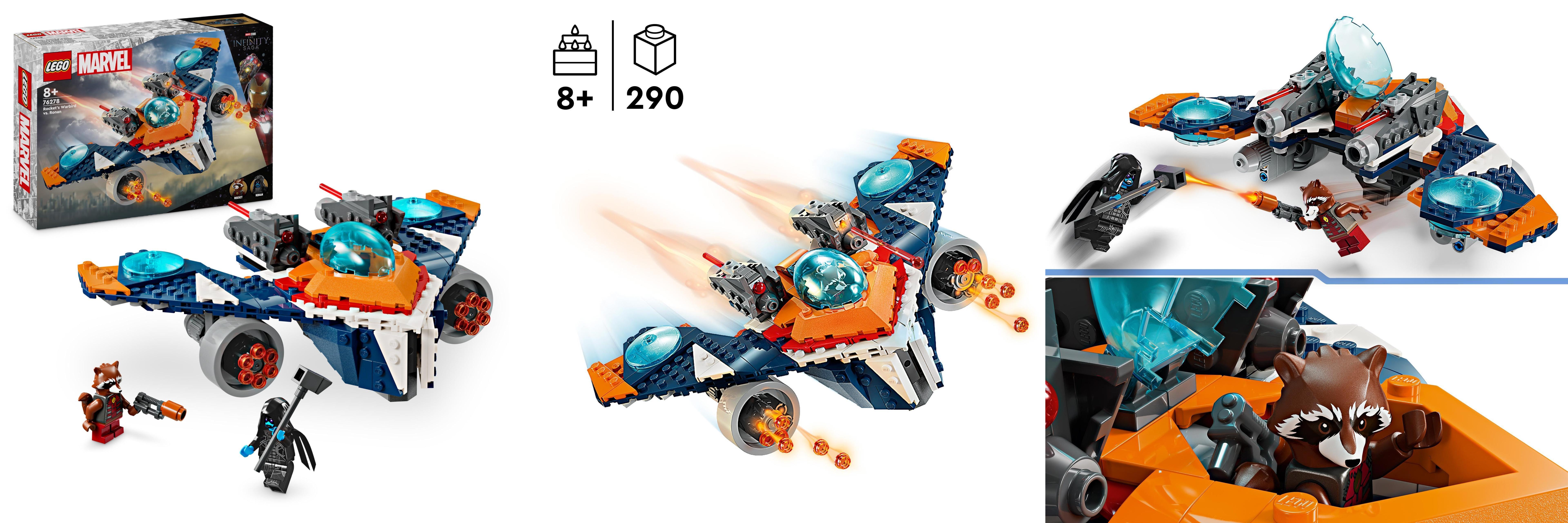 Descubre la Emocionante Batalla de LEGO Marvel Warbird de Rocket vs. Ronan: ¡Un Set de Construcción Épico para Niños y Niñas!