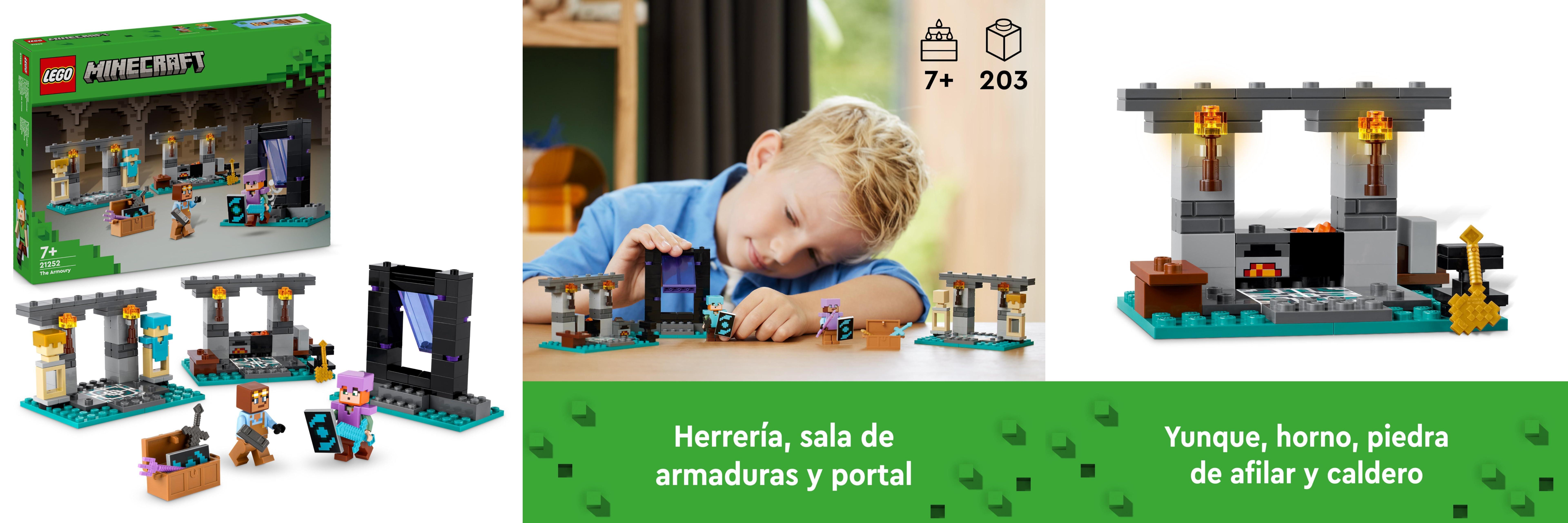 Featured image of post Descubre la emoción de construir con LEGO Minecraft La Armería: ¡Un set imprescindible para los fans del videojuego!