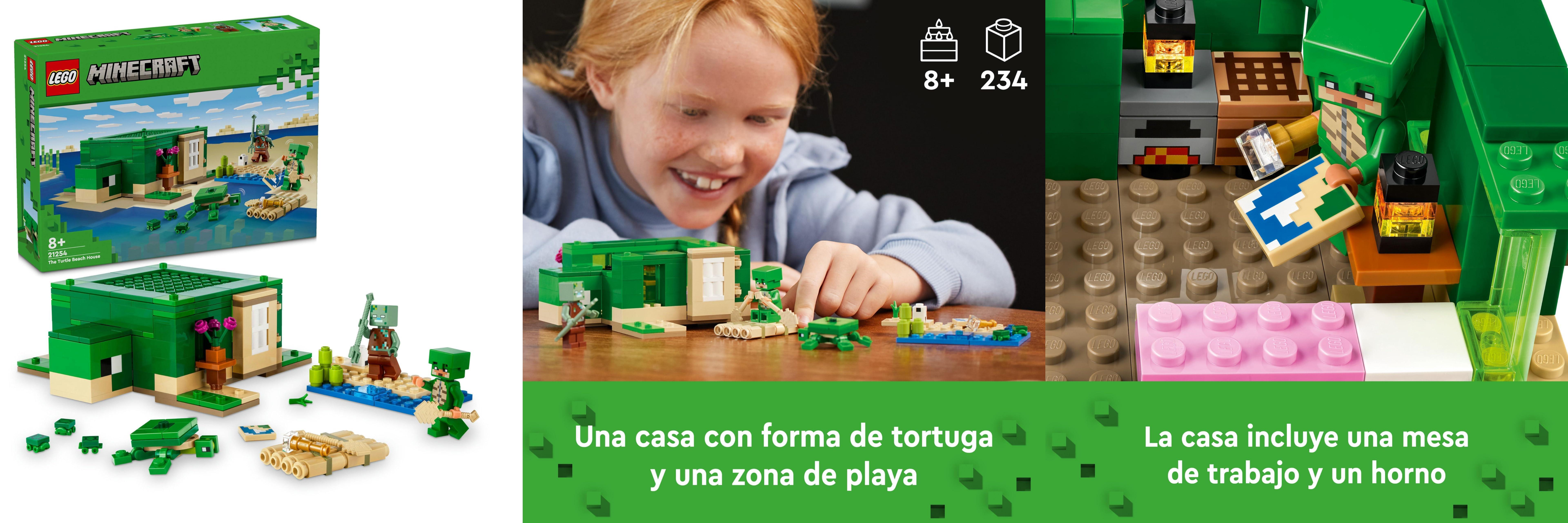 Featured image of post LEGO Minecraft La Casa-Tortuga de la Playa: El regalo perfecto para los fanáticos de Minecraft y amantes de la construcción (21254)