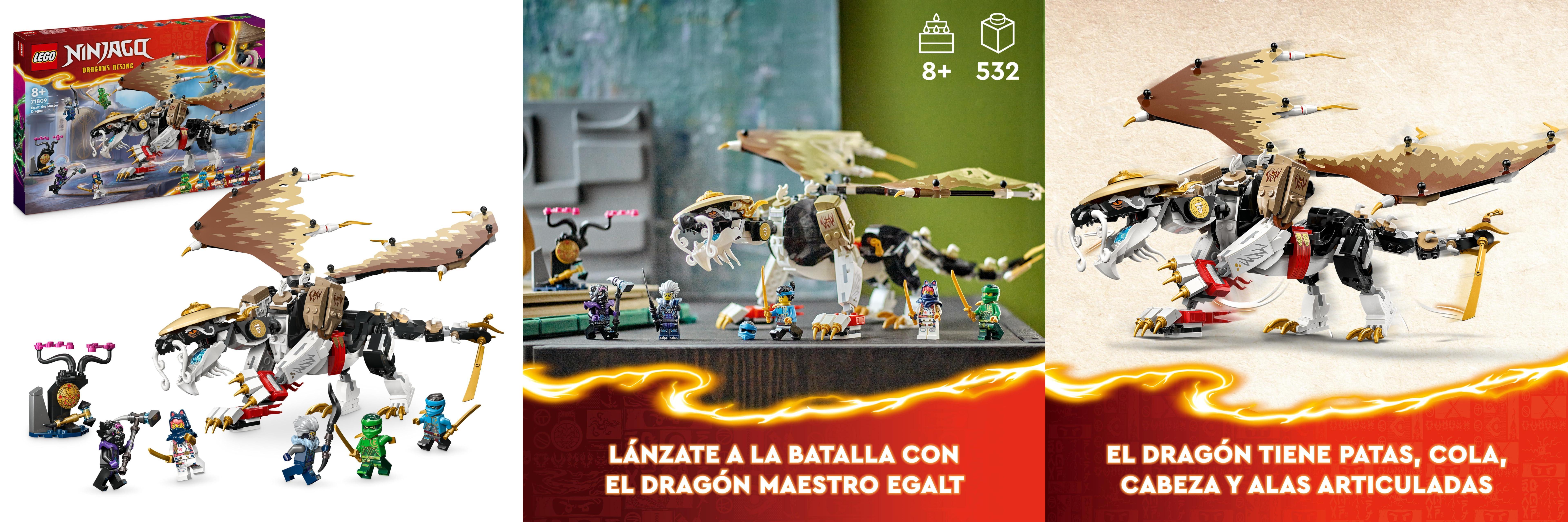 Featured image of post Descubre el emocionante LEGO Ninjago Dragón Maestro Egalt de Juguete con 5 Minifiguras de Ninjas y Espada para Batallas épicas - ¡El regalo perfecto para niños y niñas de 8 años o más! [Categorías: Juguetes y juegos, Juegos de construcción, Sets de construcción]