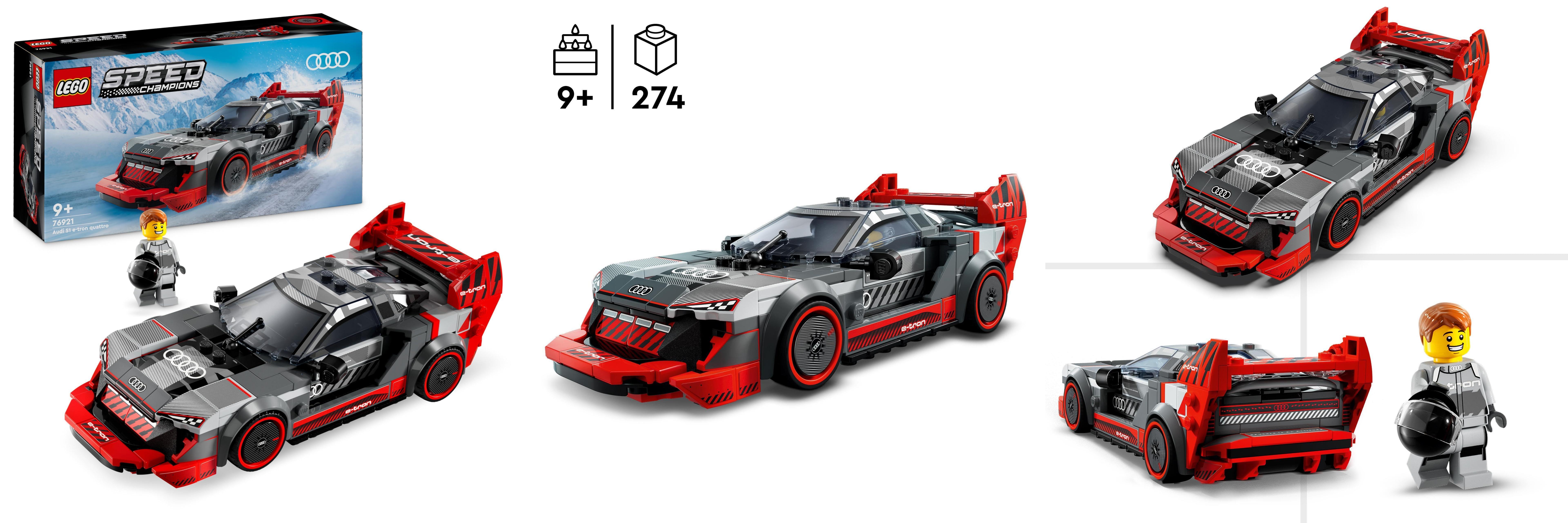 Descubre la emoción de construir el LEGO Speed Champions Coche de Carreras Audi S1 e-Tron Quattro 76921