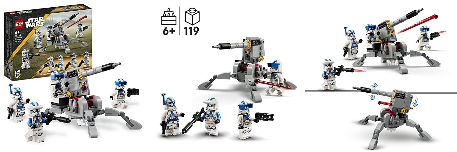 Featured image of post Descubre el emocionante LEGO 75345 Star Wars TM Pack de Combate: Soldados Clon de la 501 y sumérgete en las Guerras Clon con este increíble juego de construcción