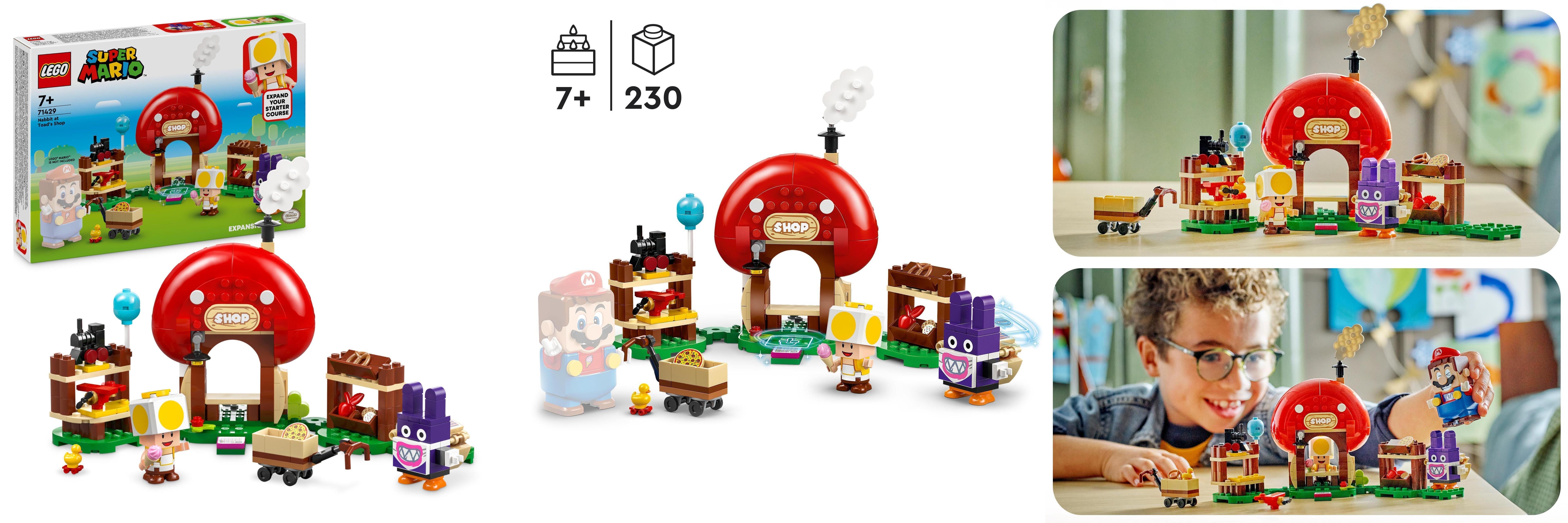 Descubre la diversión con el LEGO Super Mario Set de Expansión: Caco Gazapo en la Tienda de Toad - ¡Ideal para niños, niñas y gamers!