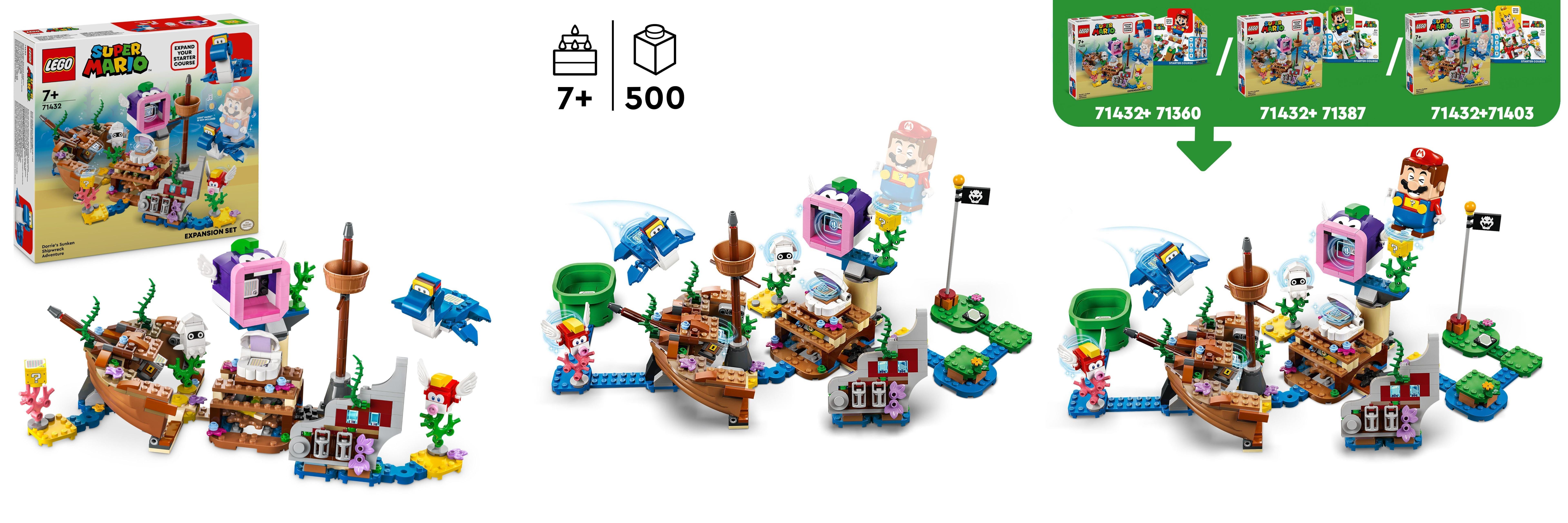 Featured image of post Descubre la diversión con el LEGO Super Mario Set de Expansión: Dorrie y el Buque Naufragado 71432