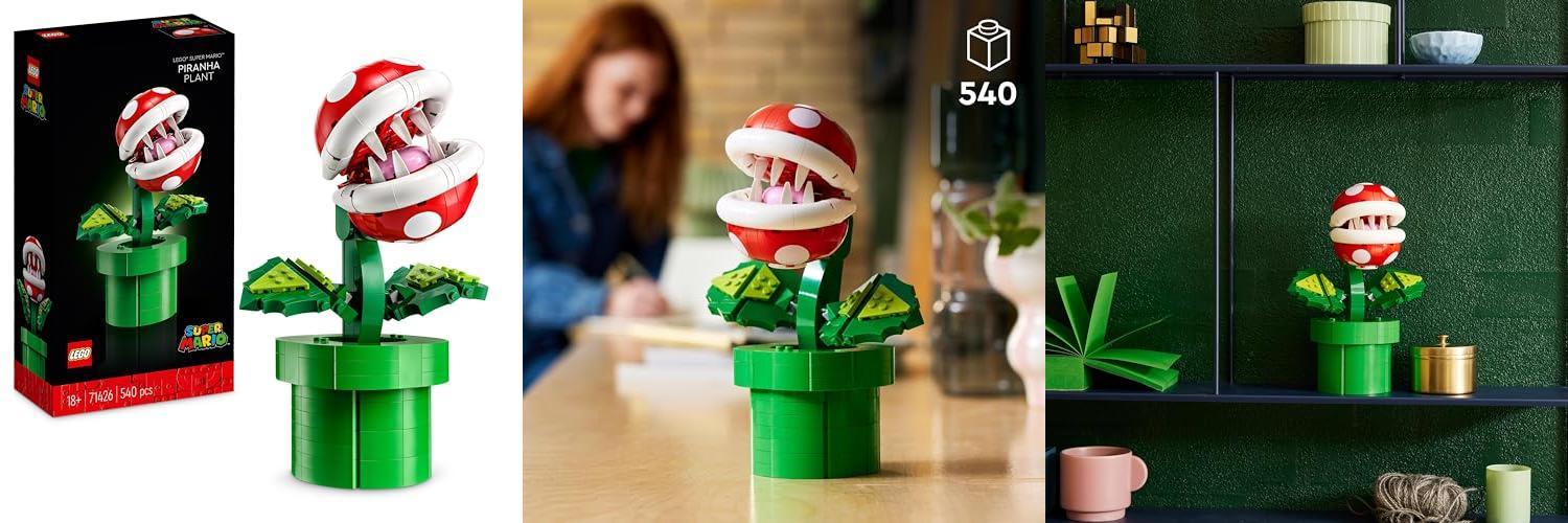 LEGO Super Mario Planta Piraña: Construye y Decora con Estilo