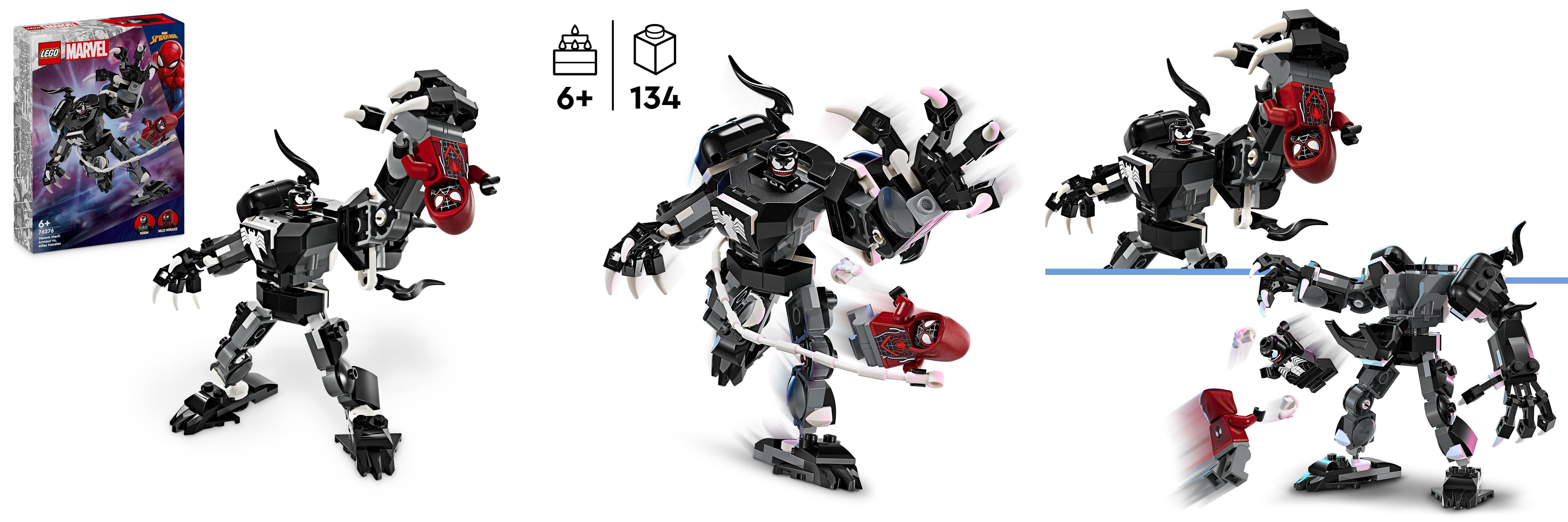 LEGO Marvel Armadura Robótica de Venom vs. Miles Morales: ¡Combate de Superhéroes Articulados en un Juguete de Construcción Increíble! - Reseña