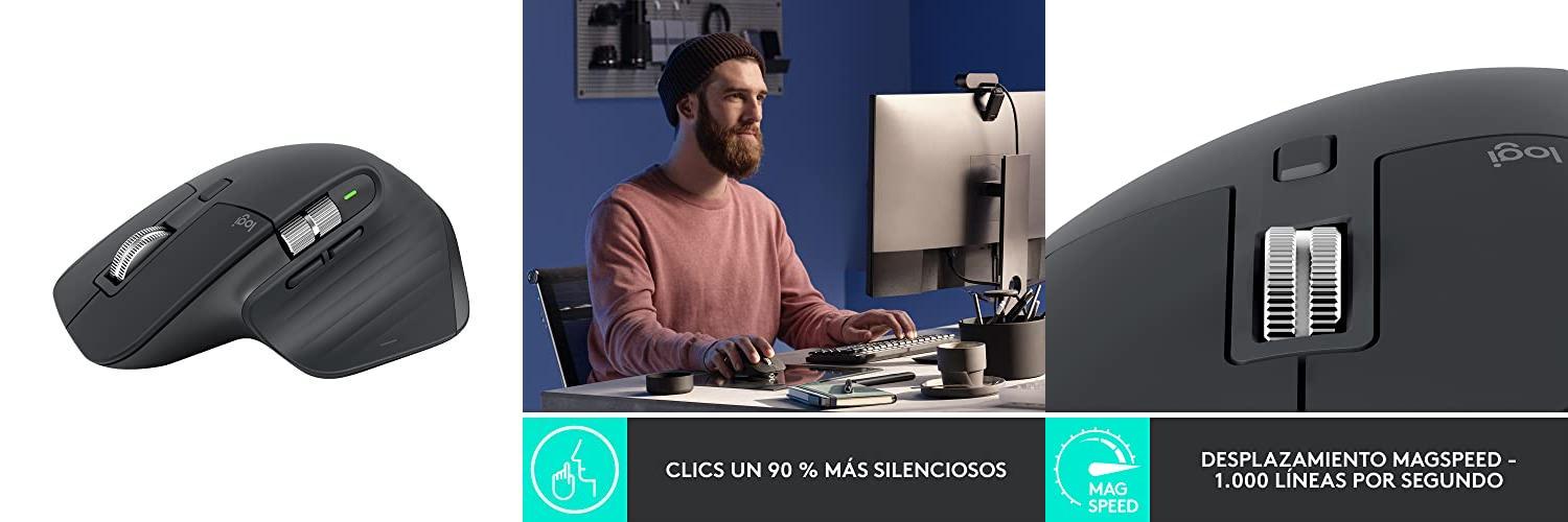 Featured image of post Descubre el rendimiento máximo con el Logitech MX Master 3S - Ratón Inalámbrico con Desplazamiento Rápido en Grafito
