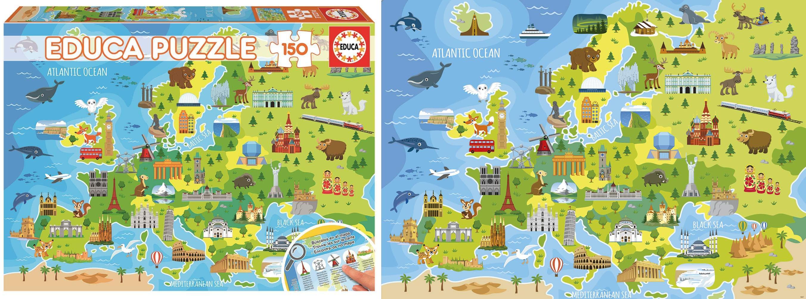 Featured image of post Puzzle Educa - Mapa Europa: Diviértete explorando el continente con 150 piezas