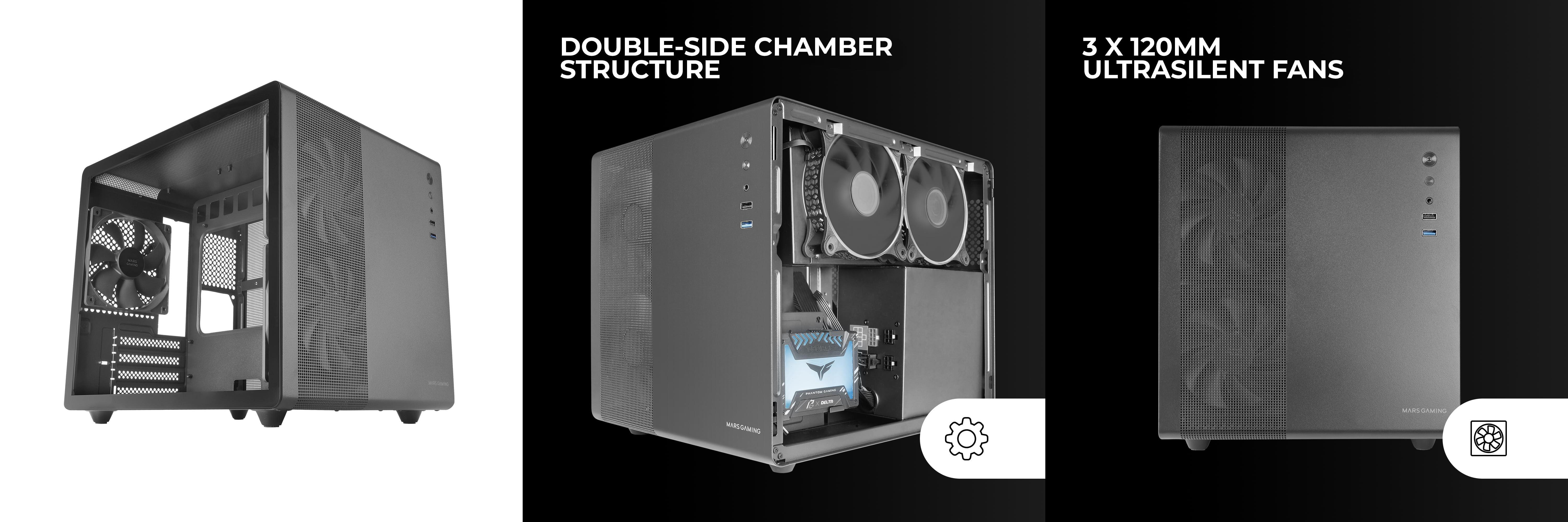 Mars Gaming MC-MPRO Negro: La Mejor Caja Micro-ATX para tu Ordenador