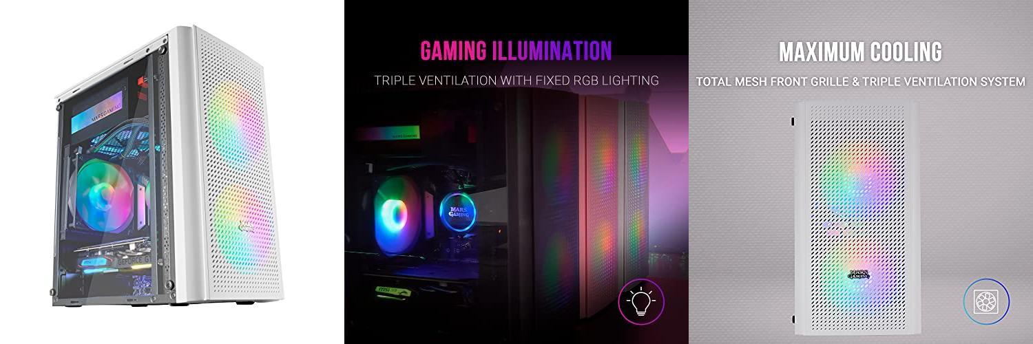 Featured image of post La caja de ordenador Mars Gaming MC300W Blanco: la combinación perfecta de diseño y rendimiento para tu PC