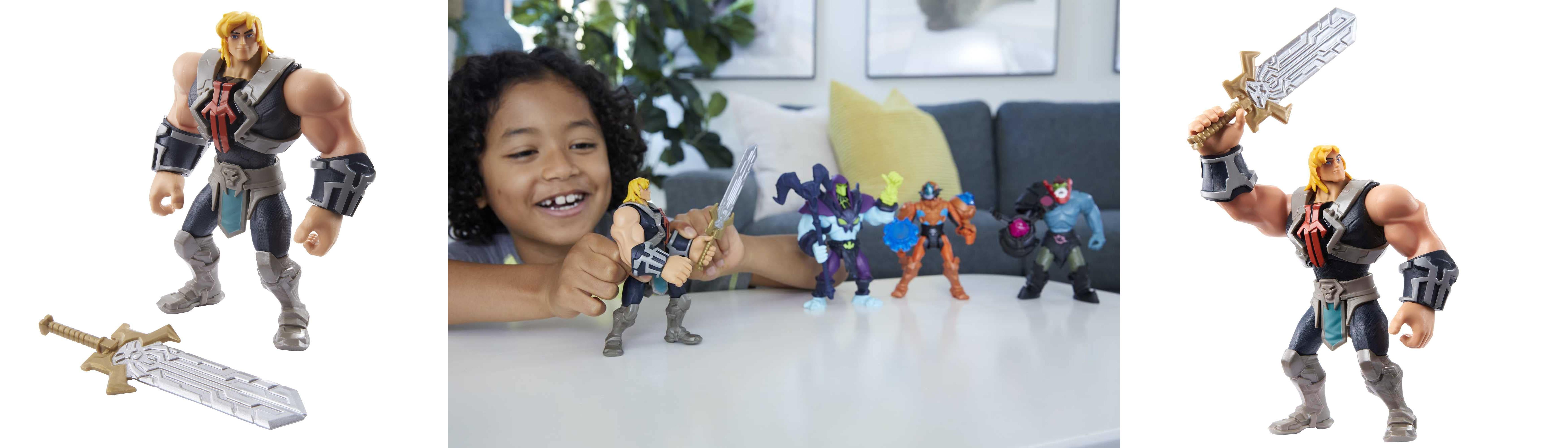 He-Man figura de acción: ¡Únete a la batalla en Eternia con este muñeco articulado de juguete!