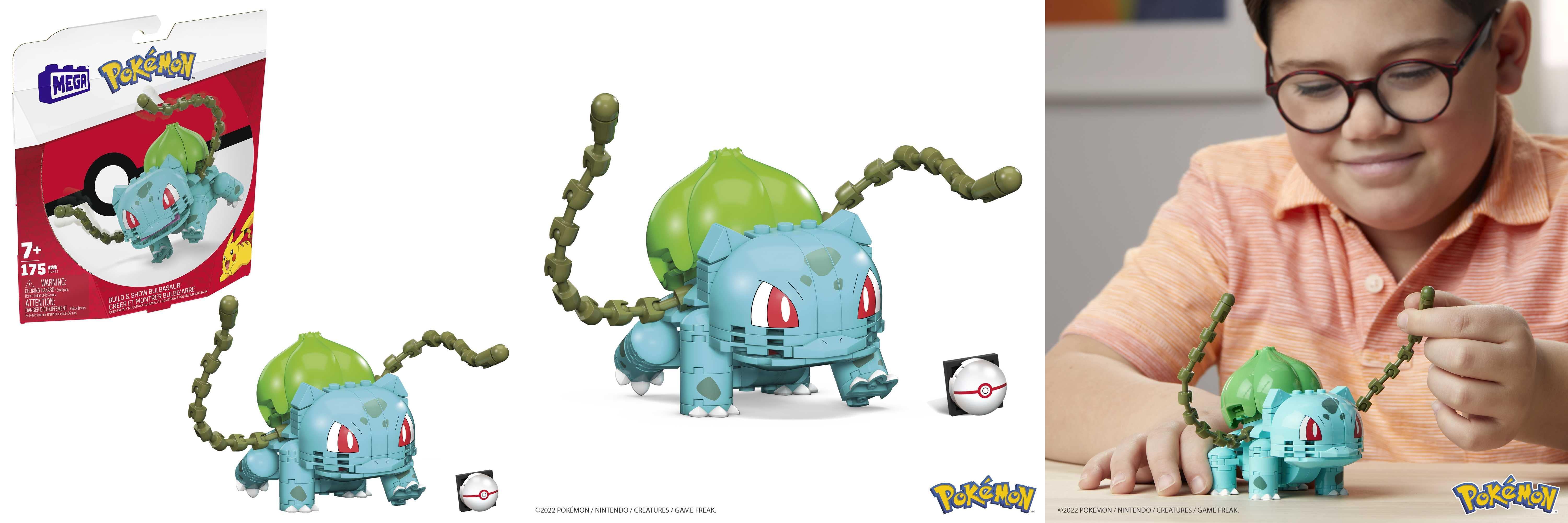 Featured image of post Descubre la diversión y la aventura con la Mega Bloks Mega Construx Pokémon Bulbasaur: ¡175 bloques de construcción para niños!