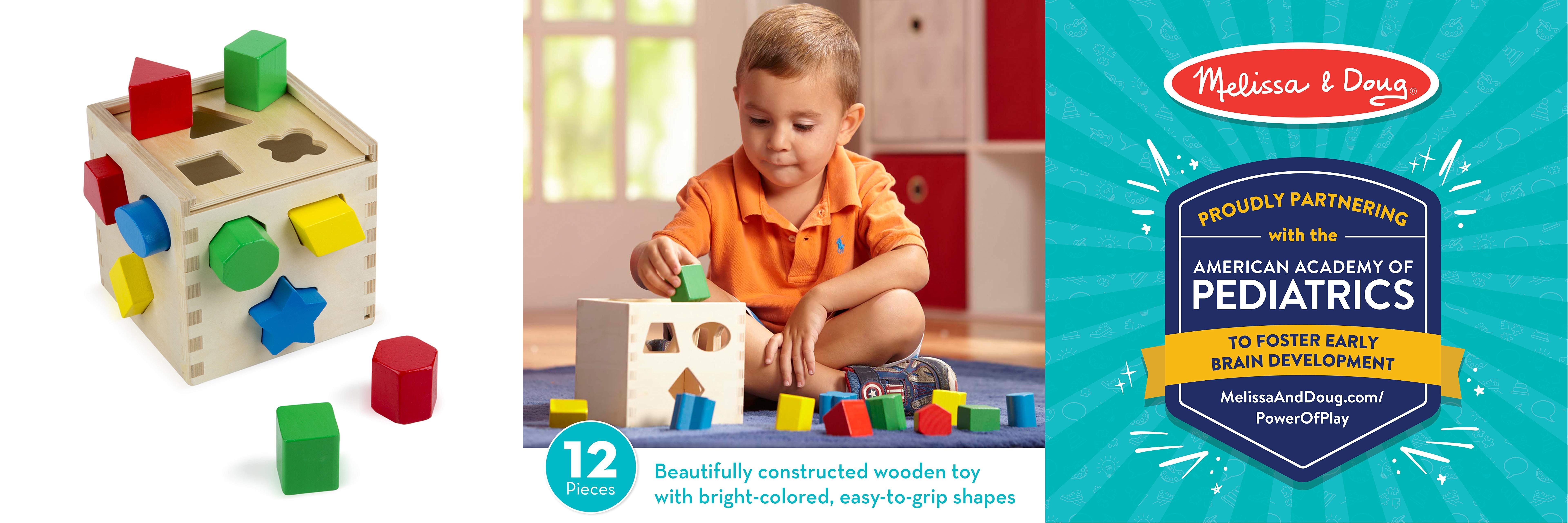 Descubre el divertido y educativo Cubo Melissa & Doug para Clasificar Formas