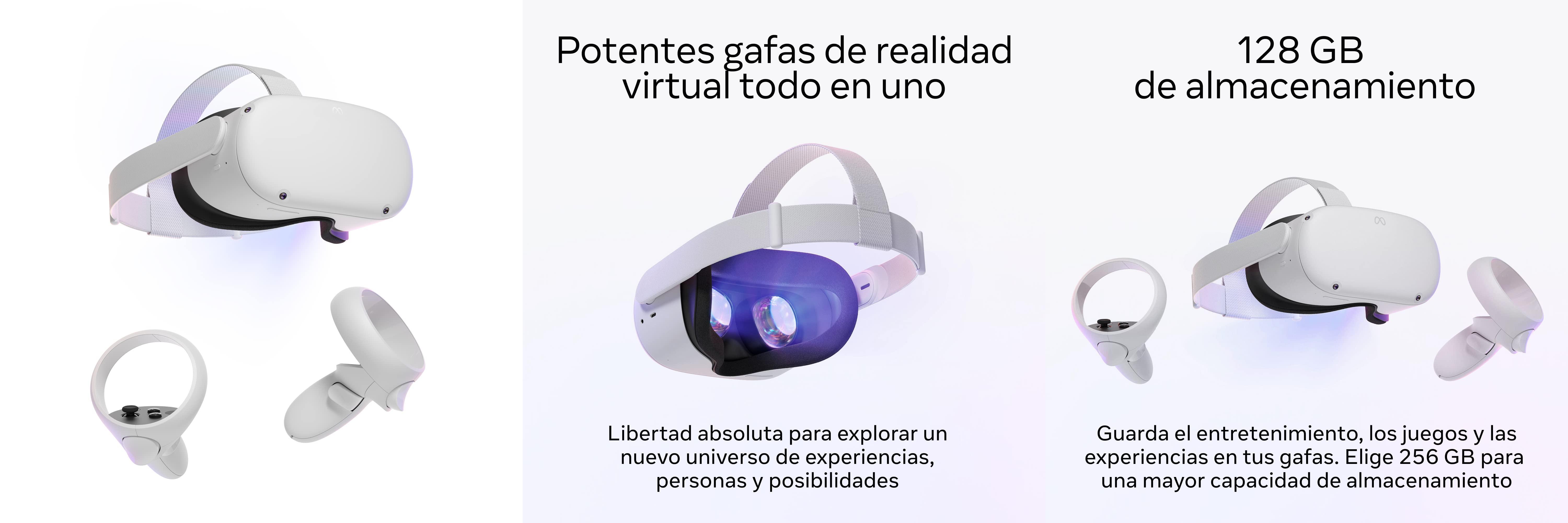 Descubre la inmersión total con Meta Quest 2 - Gafas de realidad virtual avanzadas de 128 GB