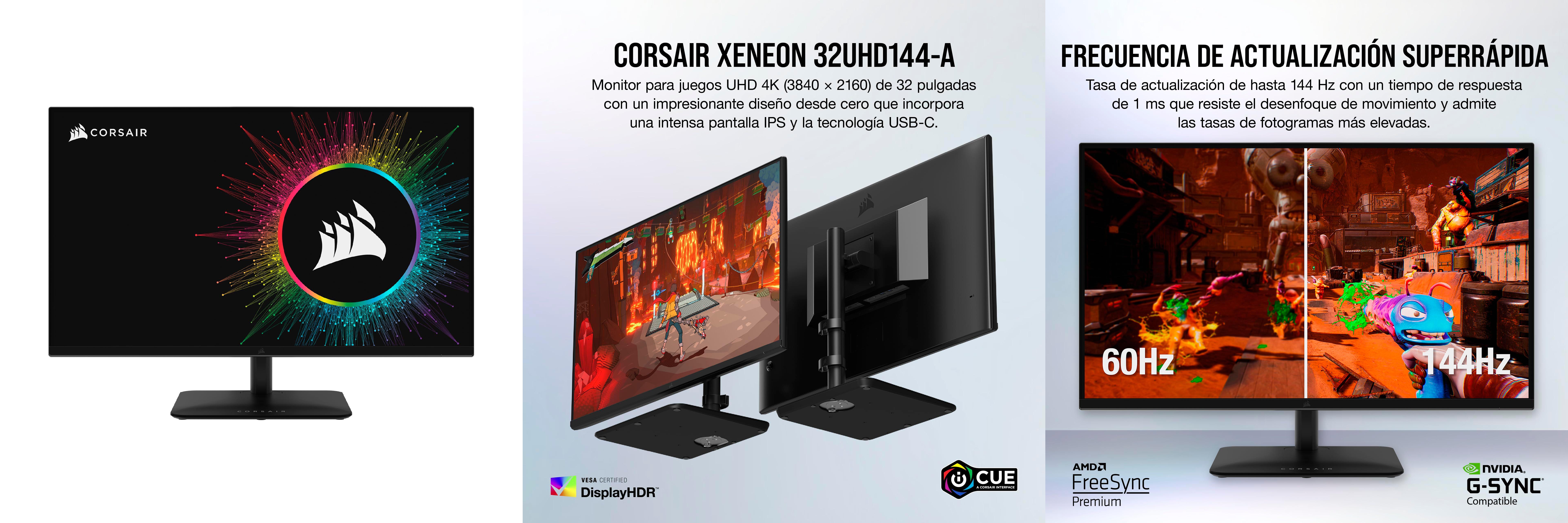 Descubre la Experiencia Inmersiva del Monitor para Juegos 4K Corsair XENEON 32UHD144-A de 32 Pulgadas
