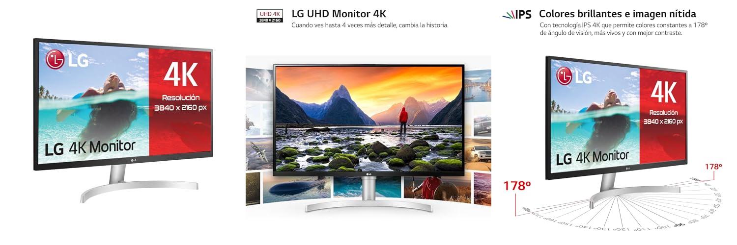 Featured image of post Descubre el LG 27UL500-W: Monitor UHD 4K de 27 pulgadas con Panel IPS y Conectividad Universal