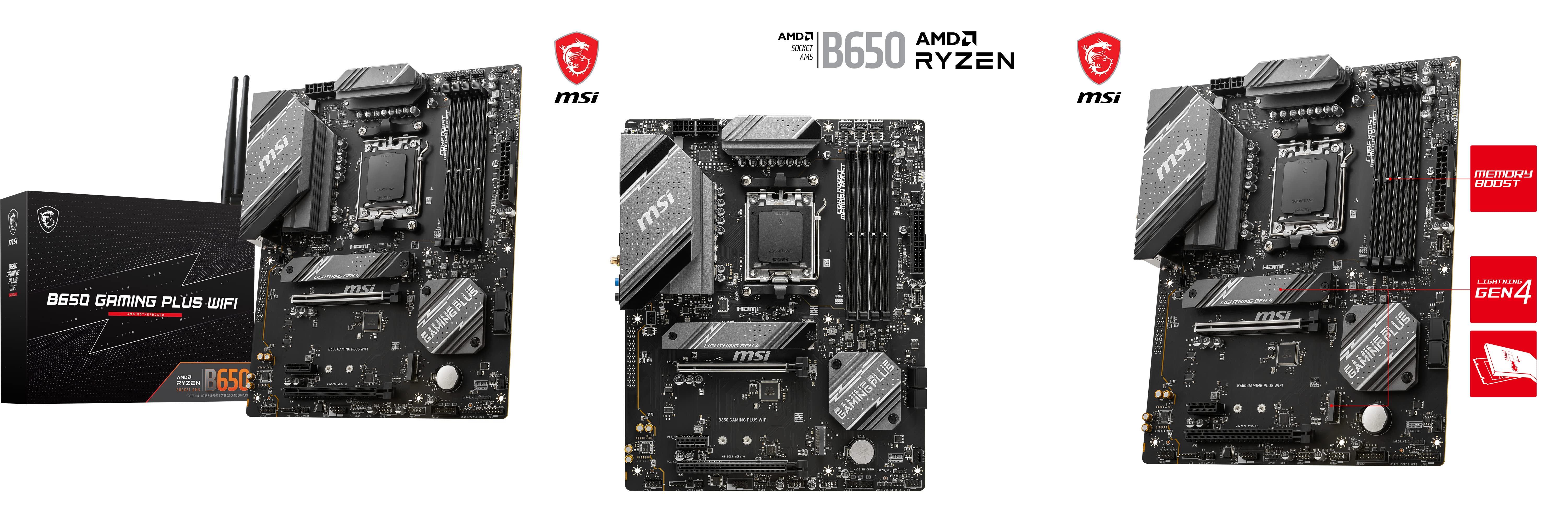 MSI B650 Gaming Plus Wi-Fi: Placa Base de Alto Rendimiento para Juegos Ryzen Serie 7000