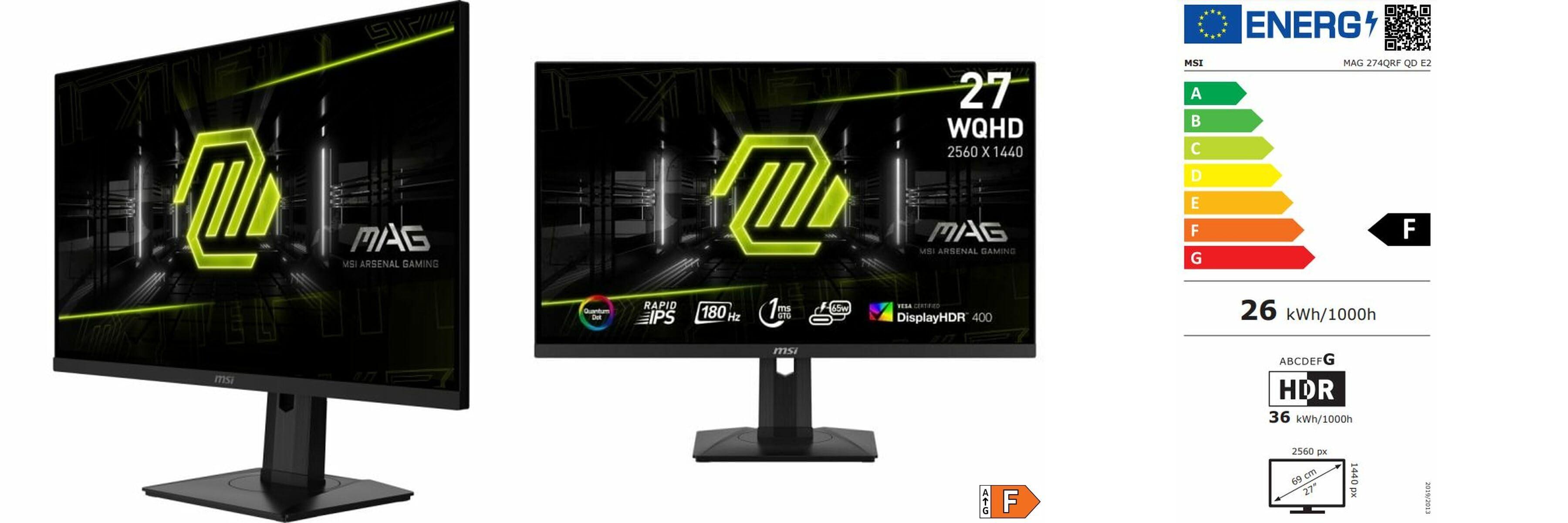 MSI Optix MPG274QRF-QD: Monitor Gaming de 27 WQHD con Rapid IPS y Quantum Dot - ¡Descúbrelo aquí!