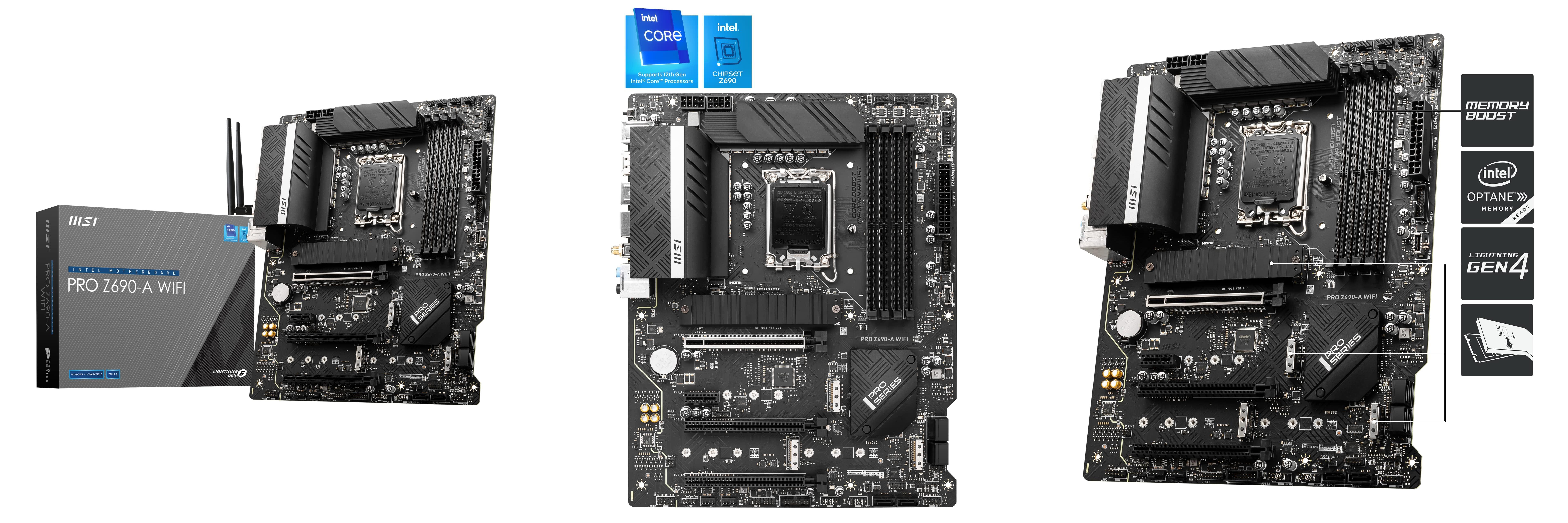 Descubre la potencia de la MSI PRO Z690-A WIFI: Una placa base de alto rendimiento para tus procesadores Intel Core 12th Gen