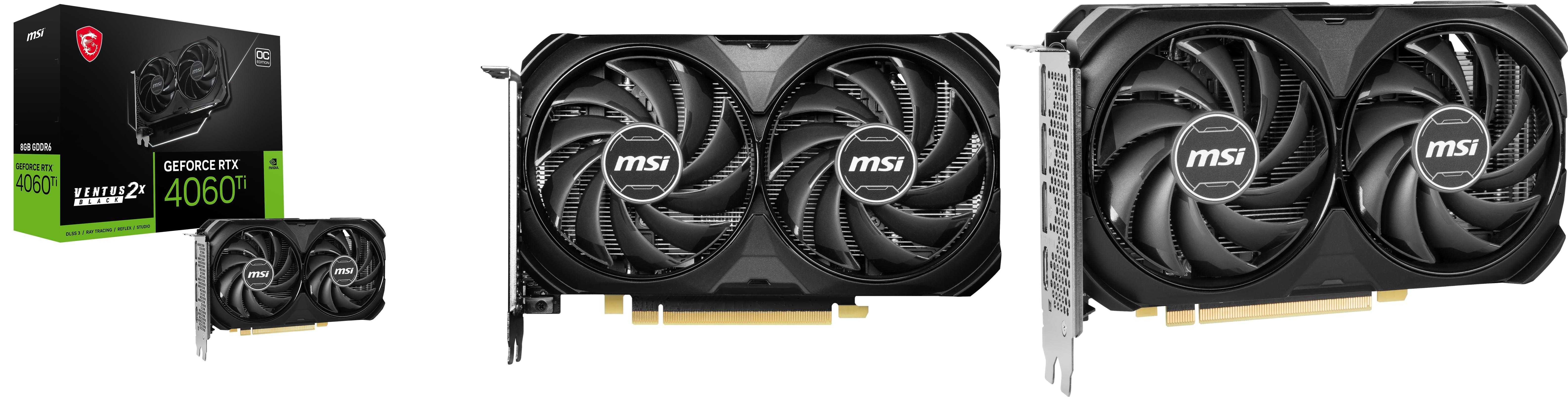 Descubre el rendimiento extremo con la MSI GeForce RTX 4060 Ti Ventus 2X Black 8G OC