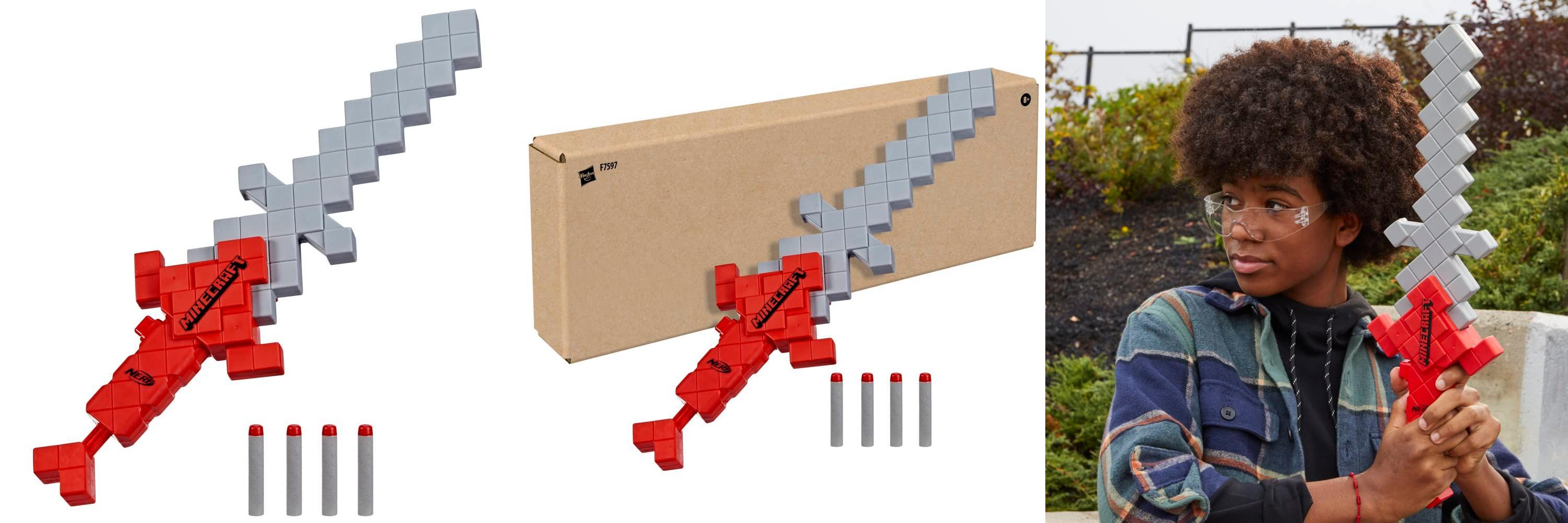 Featured image of post Nerf Minecraft - Espada lanzadardos Heartstealer: ¡Diversión explosiva para aventureros en Minecraft!