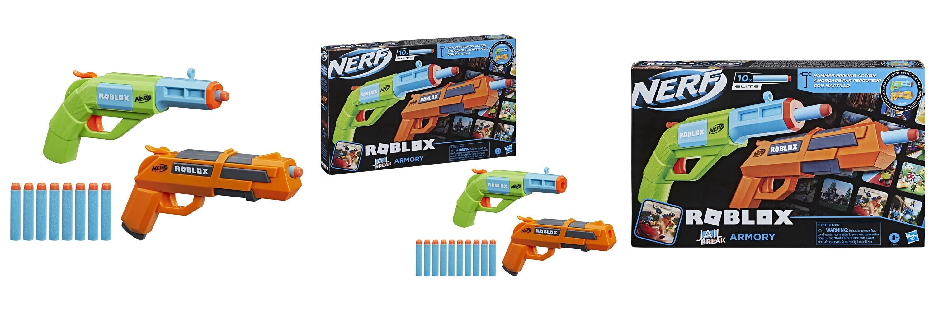 Featured image of post Nerf Roblox Jailbreak Armory: Set Doble de Lanzadores con Martillo - ¡A la carga con diversión y acción!