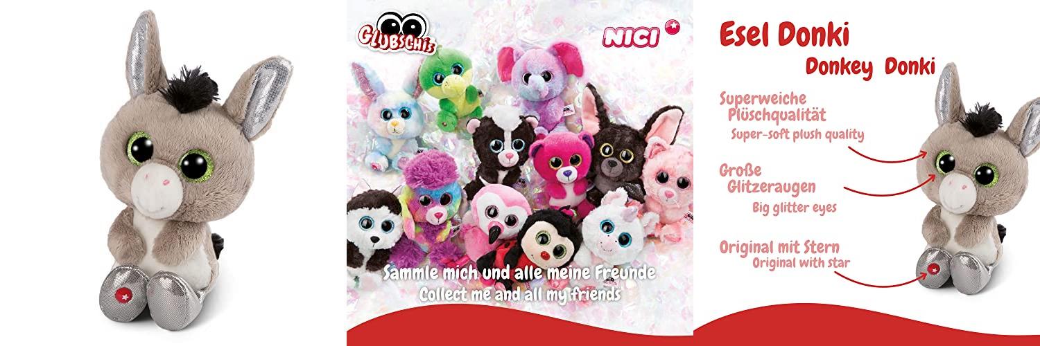 Featured image of post Descubre el encanto de los NICI Glubschis: El Burro Donki, el peluche perfecto para los amantes de los juguetes tiernos