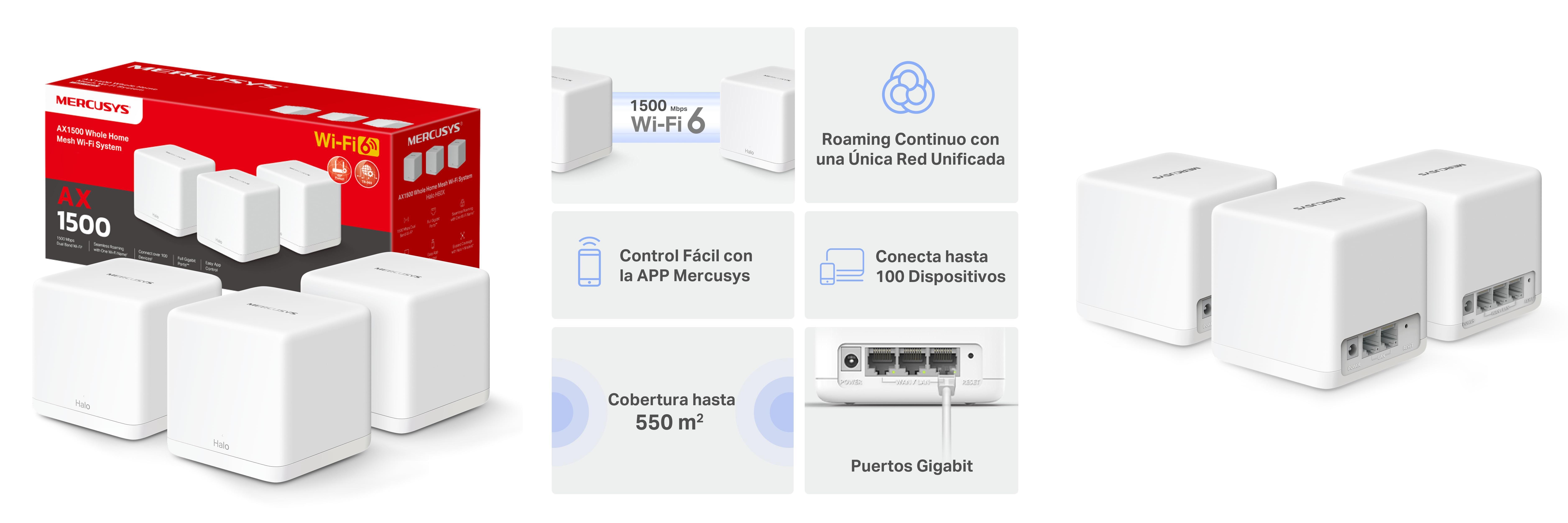 Featured image of post Descubre el MERCUSYS Halo H1500X(3-Pack): Tu Solución WiFi Mesh 6 para una Conexión Inalámbrica de Alto Rendimiento