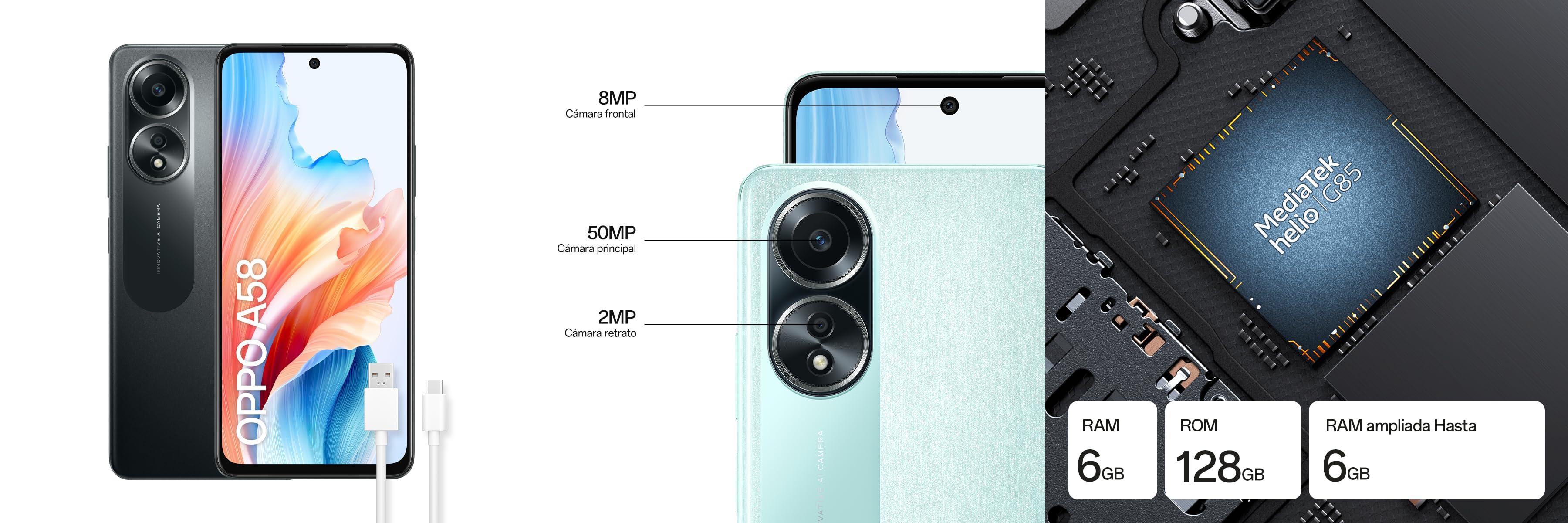 Featured image of post OPPO A58 - El smartphone libre con pantalla OLED 6.7 y cámara de 50+2+8MP: descubre sus increíbles características