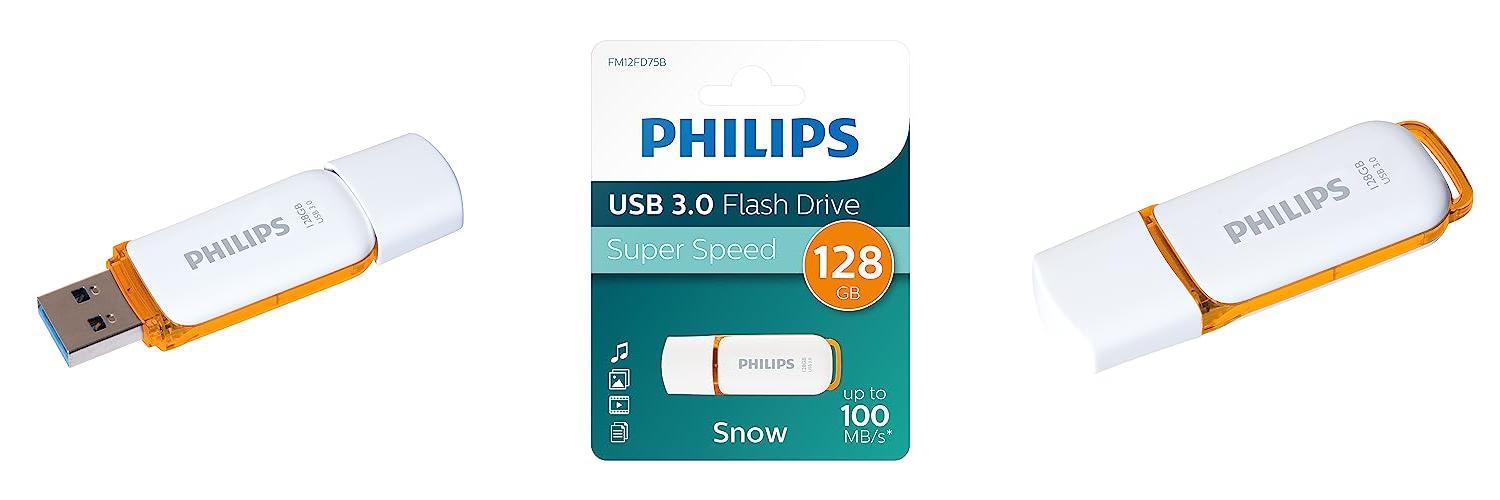 Descubre la potencia de almacenamiento del Philips Snow 3.0 - Memoria USB de 128 GB
