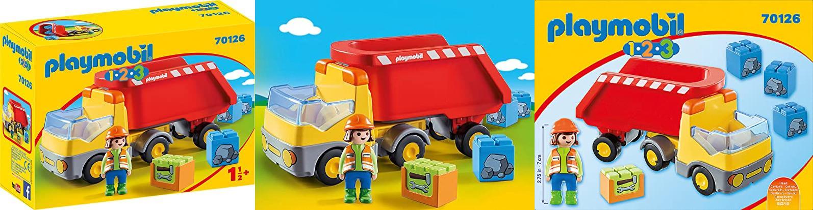 Featured image of post Descubre el divertido PLAYMOBIL 1,2,3 Camión de Construcción para niños a partir de 18 meses