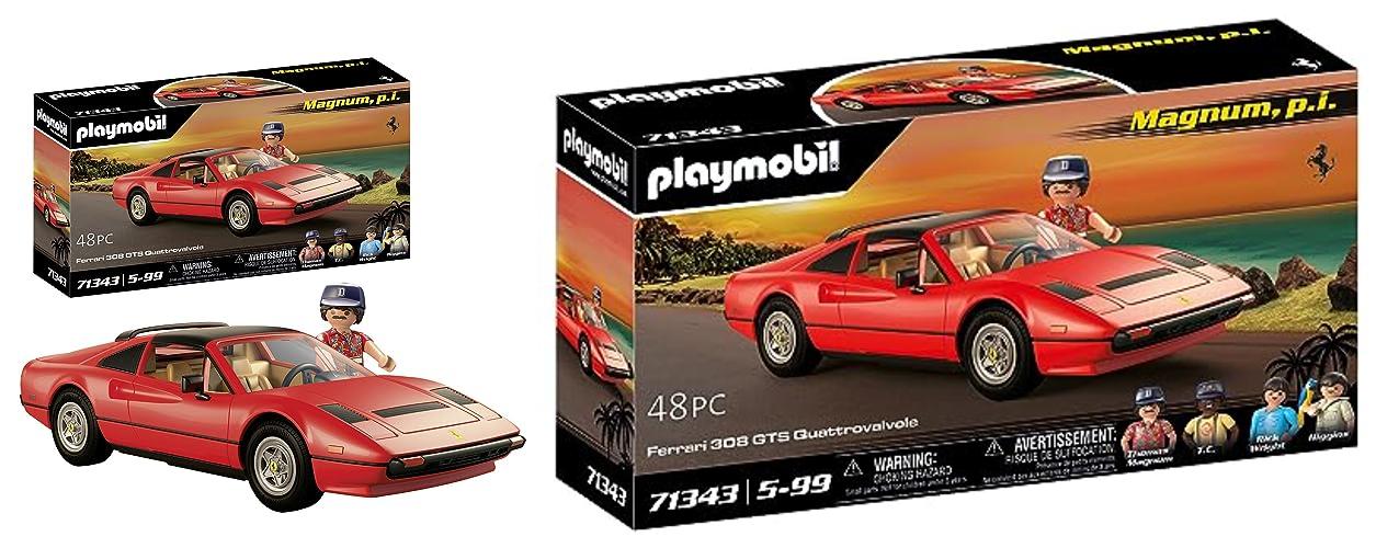 Featured image of post PLAYMOBIL Famous Cars 71343 Magnum, P.I, Ferrari 308 GTS: ¡Revive la emoción de los coches de culto en formato juguete!
