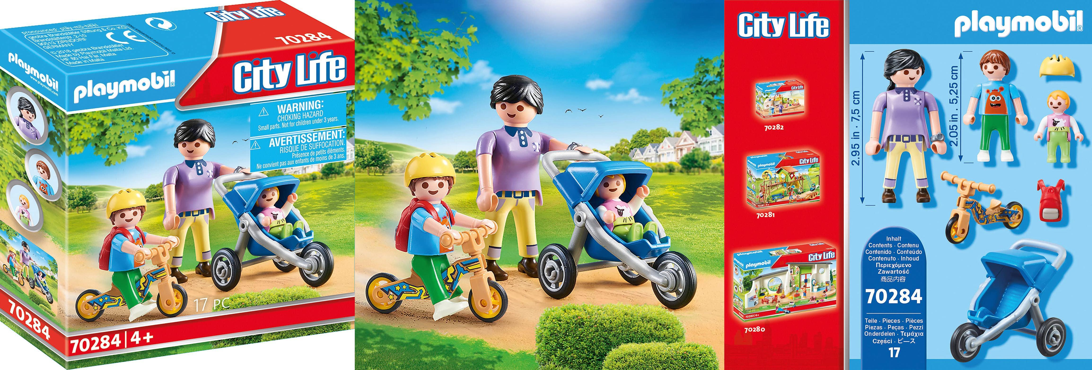 Descubre el PLAYMOBIL City Life, Mamá con Niños 70284: El Conjunto Perfecto para Juegos Creativos