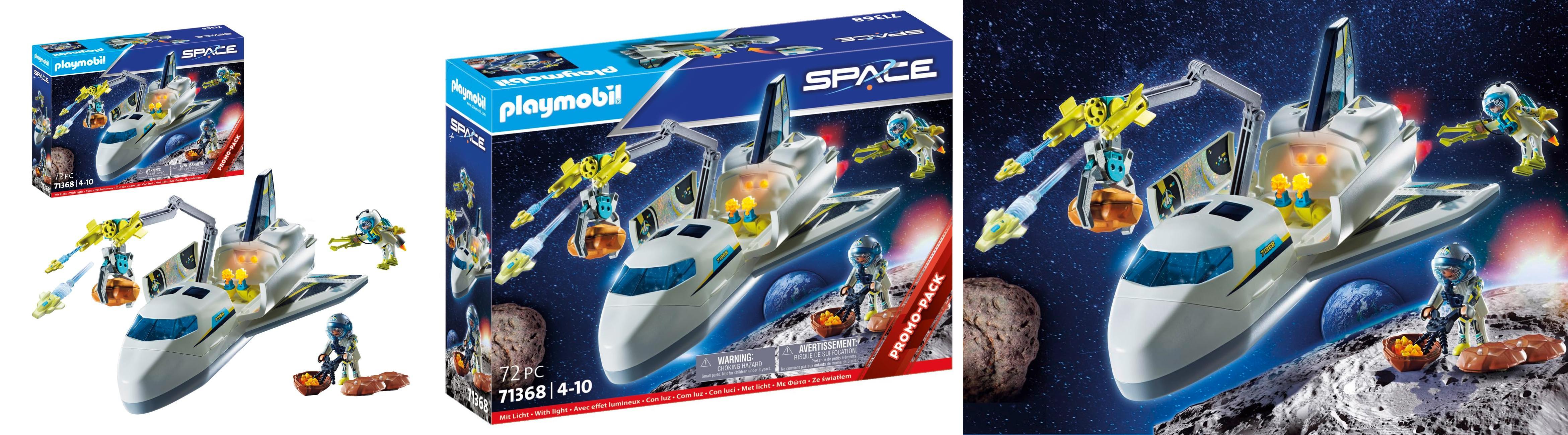 ¡Explora el espacio con el PLAYMOBIL Space Promo Packs 71368! Juguetes intergalácticos para niños a partir de 4 años