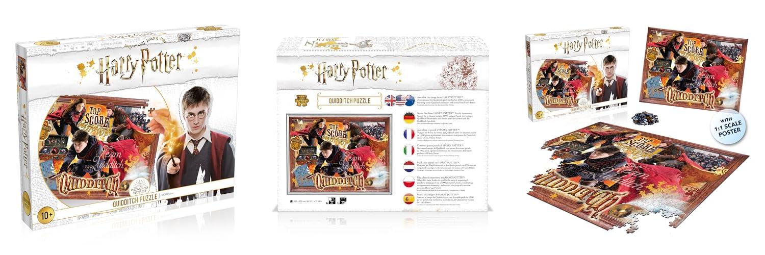 Título: Descubre el emocionante mundo de Harry Potter con este Puzzle de 1000 piezas - Ideal para fans de Quidditch