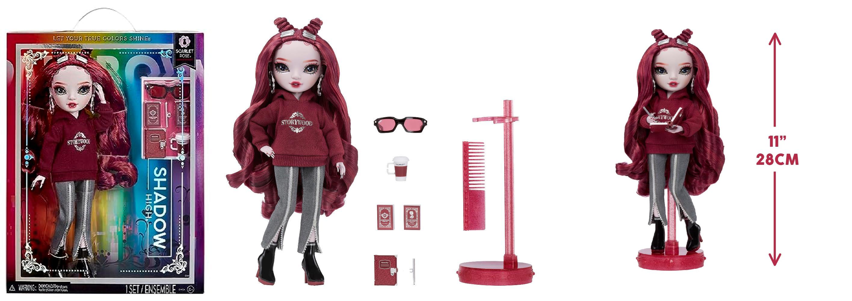 Descubre la nueva muñeca de moda Rainbow High Shadow High Serie 3 - Scarlett: ¡diversión y estilo colorido para niños y coleccionistas!