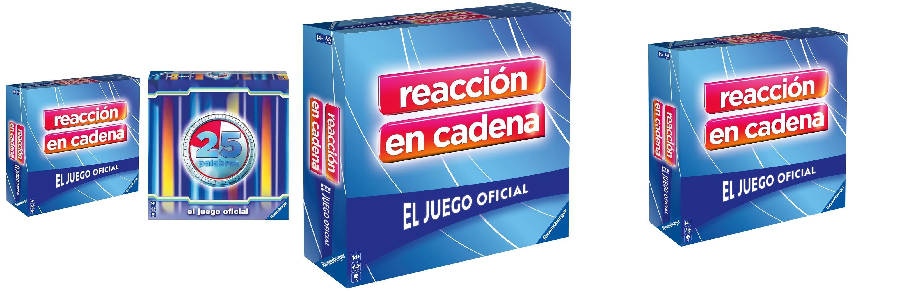 Descubre el emocionante Ravensburger - Reacción en Cadena y 25 Palabras: juegos de mesa TV, Telecinco. ¡Diviértete con juegos de palabras encadenadas y desafía a tus amigos! Para adultos y niños +14 años. ¡Que gane el mejor!
