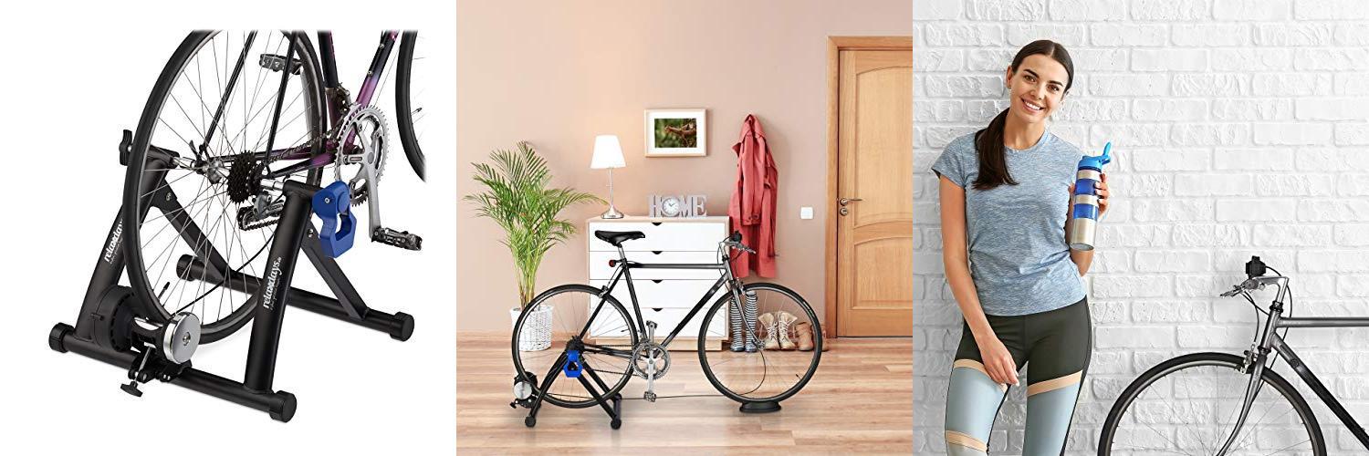 Rodillo Bicicleta Plegable Relaxdays: Entrena en Casa sin Salir con este Accesorio de Ciclismo