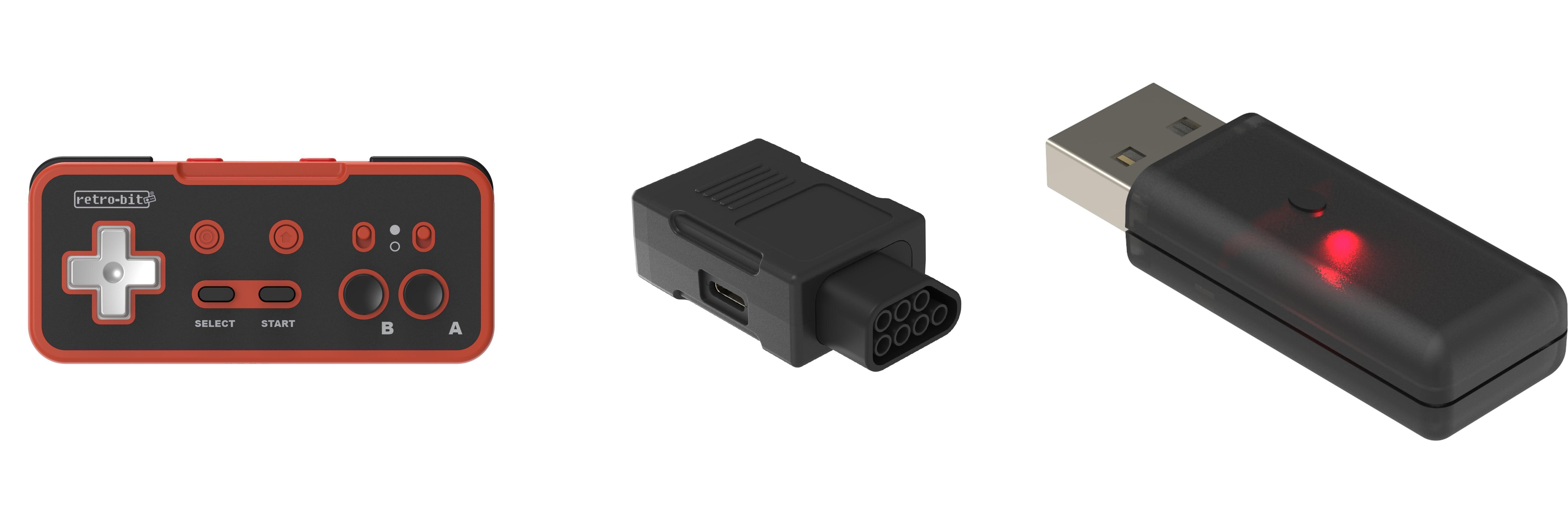 Descubre la libertad retro con el Retro-Bit Origin8 Controller para Nintendo Switch & NES en Rojo y Negro