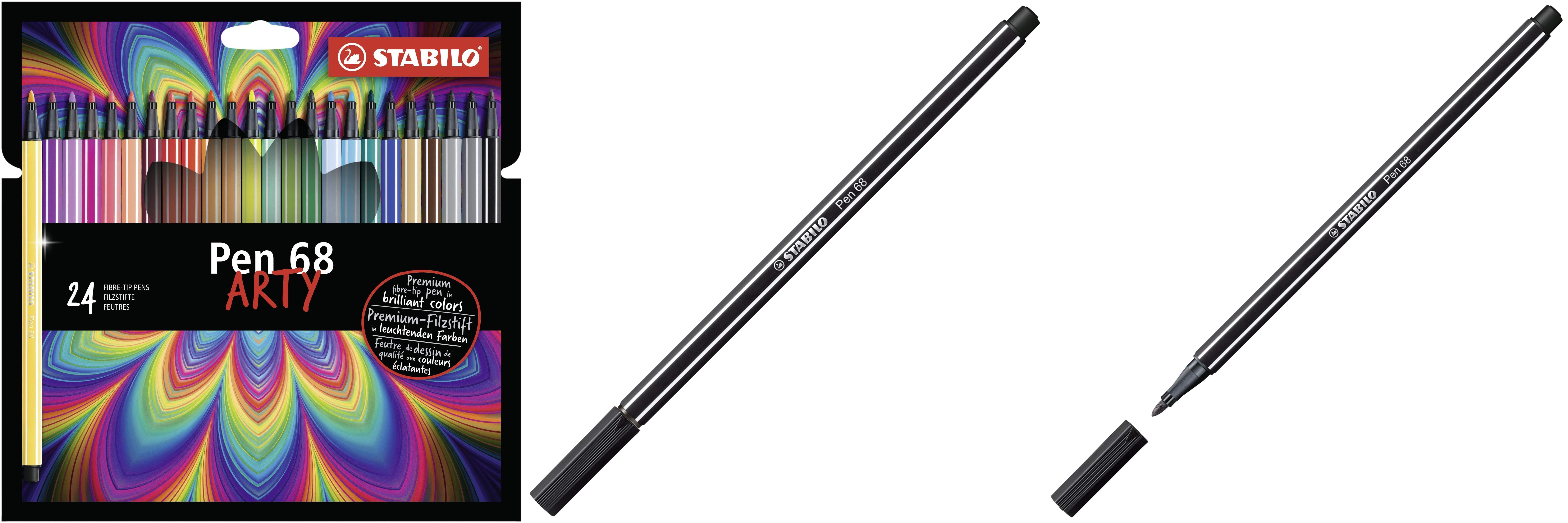 Featured image of post Descubre los vibrantes colores del Rotulador Stabilo Acuarelable Pen 68 Arty Line de 1 mm en un estuche de cartón con 24 unidades ¡Ideal para tus actividades creativas y dibujos!