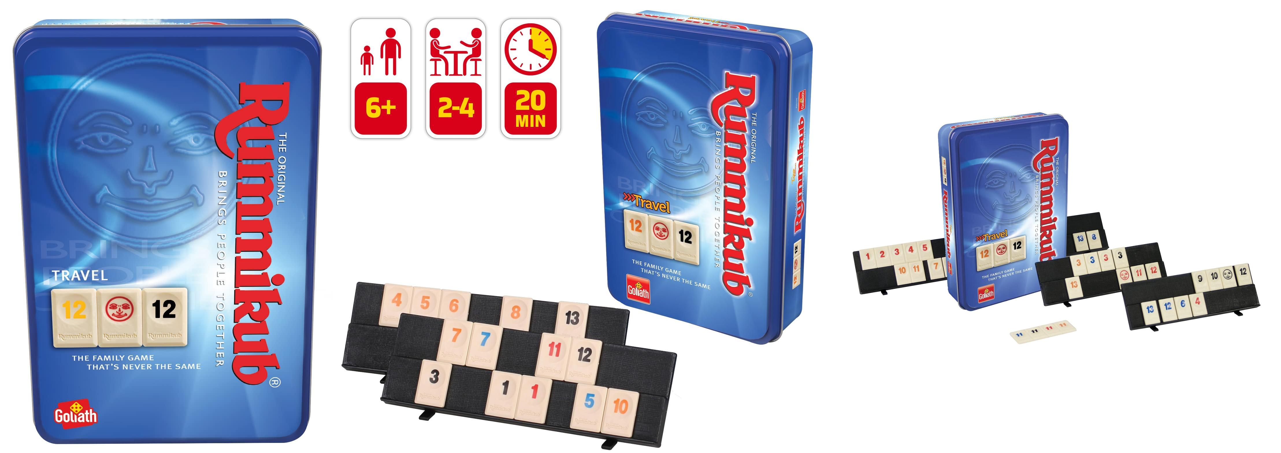 Rummikub Original Caja Metálica: El Juego de Mesa de Viaje para todas las Edades