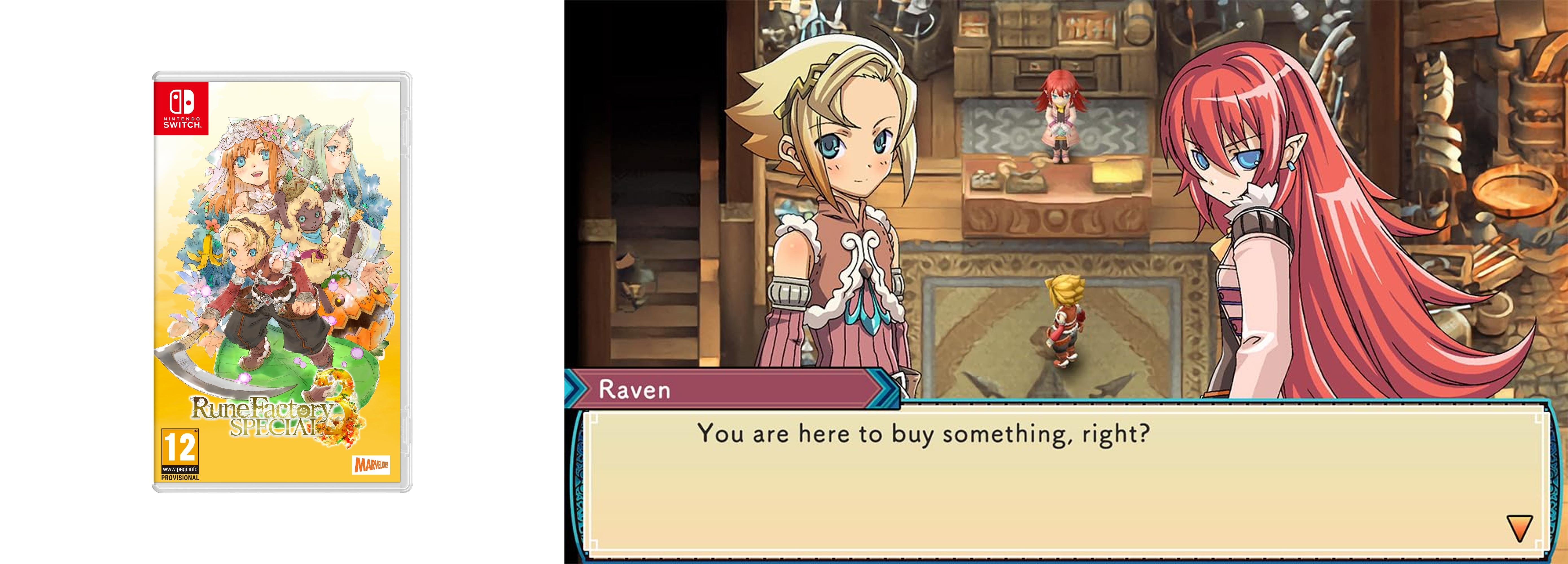 Descubre la Aventura de Rune Factory 3 Special en Nintendo Switch: ¡Enfréntate a Monstruos y Explora Dos Mundos!
