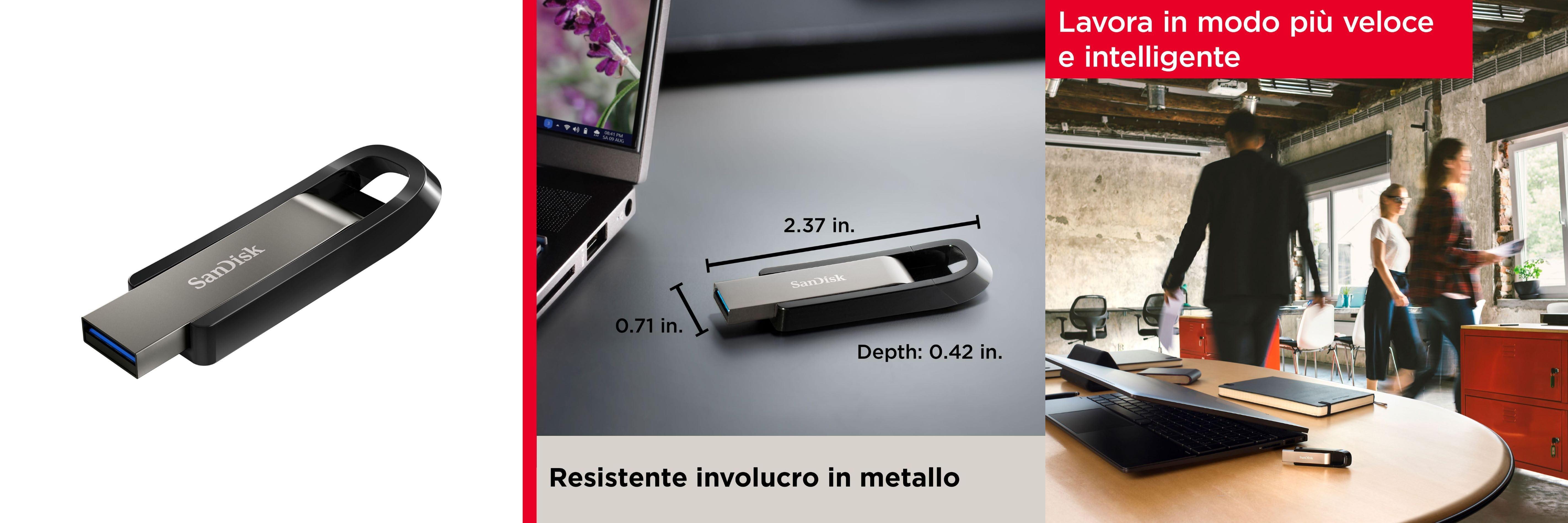 SanDisk Extreme Go 256 GB USB 3.2 Type-A: La mejor velocidad para tu almacenamiento externo