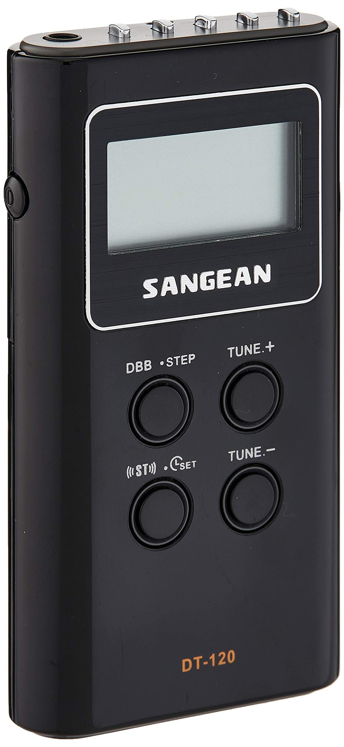 Sangean DT-120: Descubre la mejor radio portátil LCD en negro