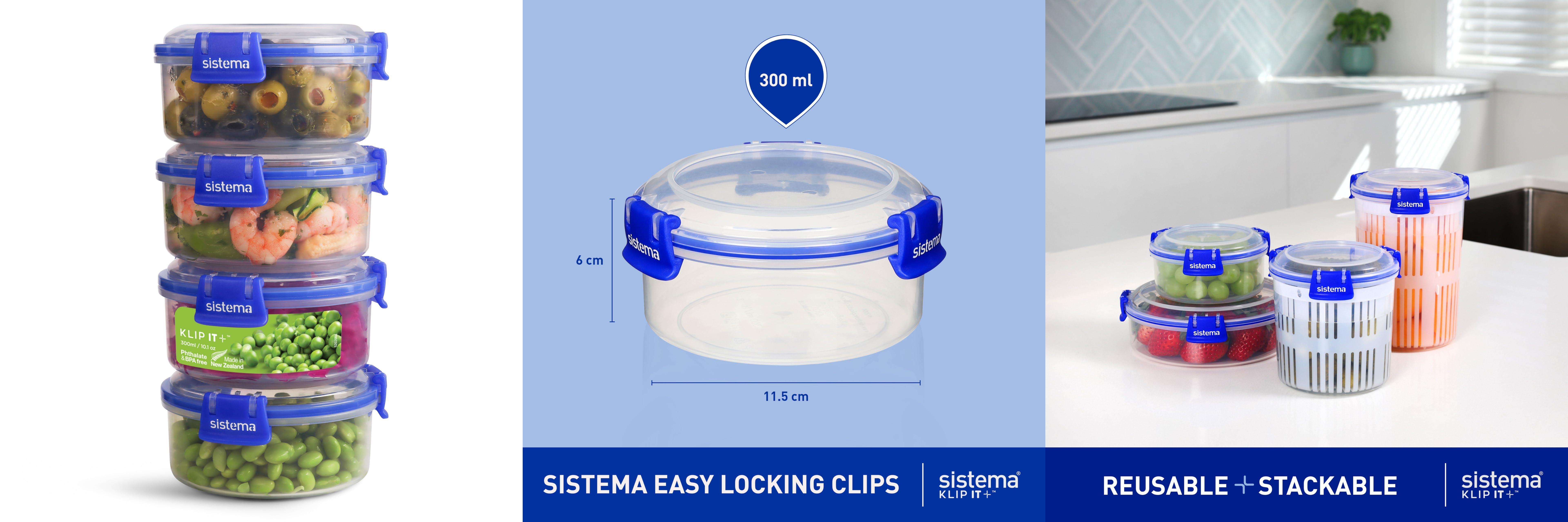 Featured image of post Descubre los recipientes redondos KLIP IT | Organización y frescura en tu cocina | Sin BPA | 4 unidades
