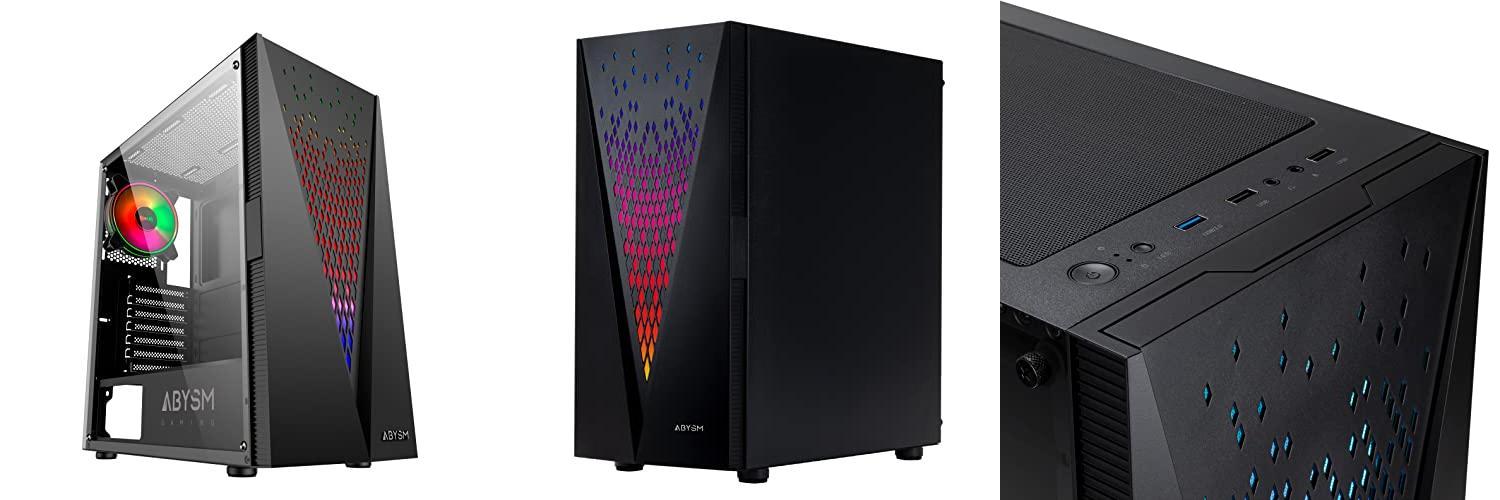ABYSM Gaming Caja PC Gamer Danube KOLPA Negra: La elección perfecta para gamers exigentes
