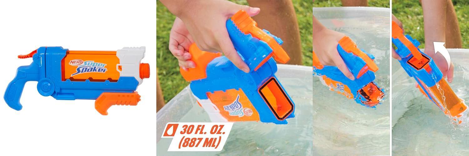 Featured image of post Nerf Super Soaker Flip Fill: Lanzador de Agua con 4 Estilos de Rociado - ¡Diviértete al Aire Libre!