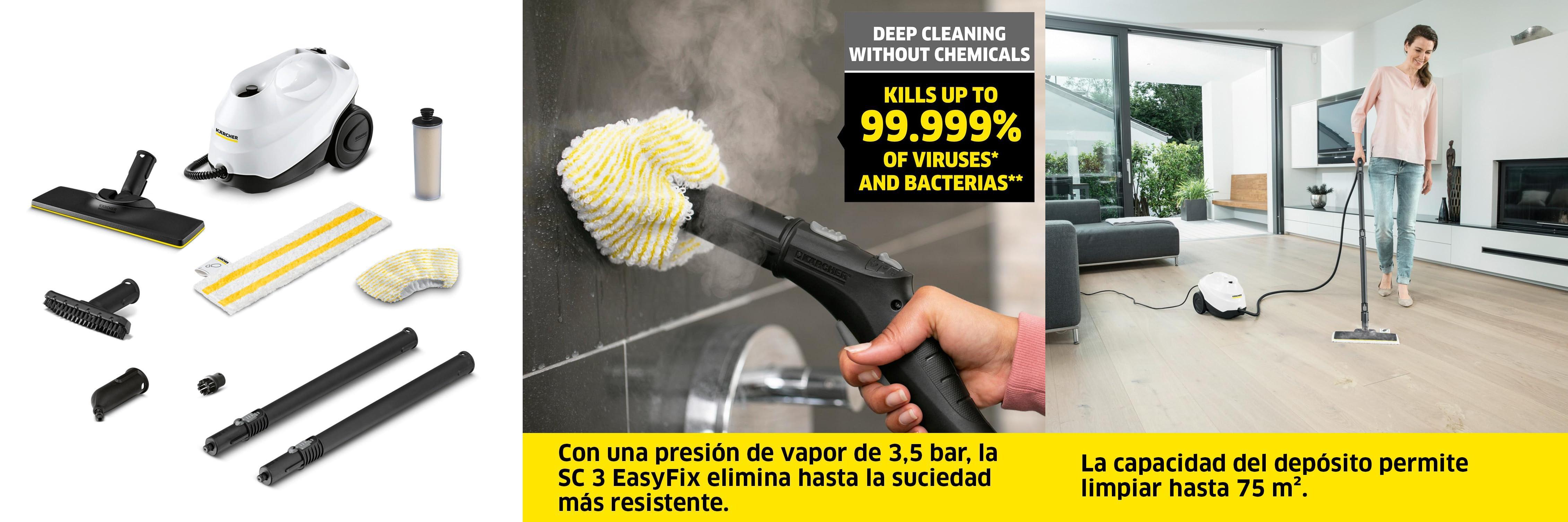 Featured image of post Descubre la increíble eficacia de la Kärcher Limpiadora de vapor SC 3 EasyFix para una limpieza impecable en tu hogar