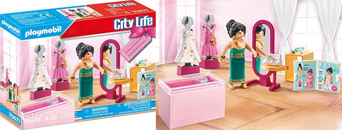 Descubre el encanto de la moda festiva con el Set de Regalo Tienda de Moda Festiva PLAYMOBIL City Life