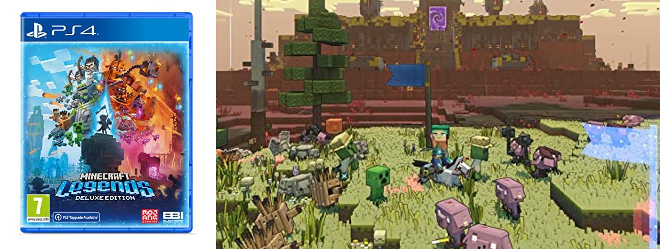 ¡Descubre la emoción de Minecraft Legends con el Videojuego PlayStation 4 Meridiem Games Deluxe Edition!